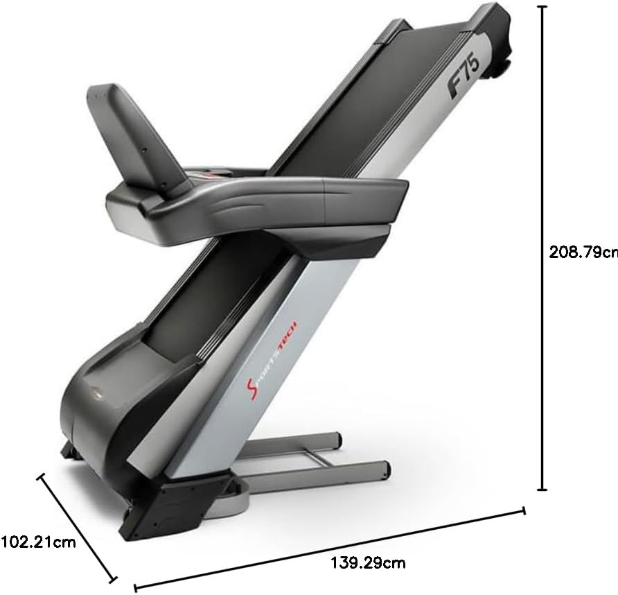 Sportstech F75 Klappbar Profi Laufband mit Android Display, 7PS Leistung