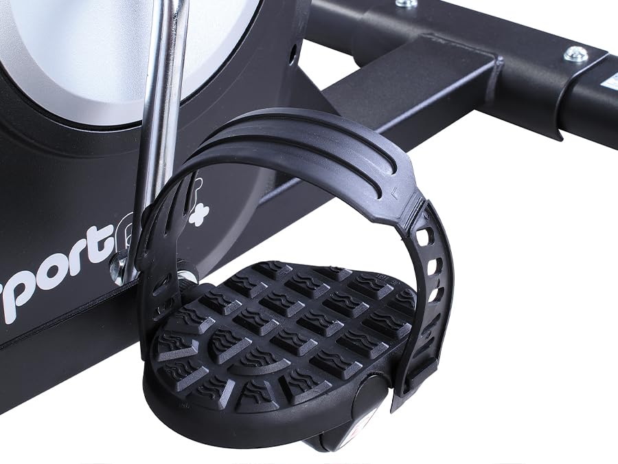 SportPlus Air Bike Indoor Heimtrainer Fahrrad für Fitness | Crosstrainer für Zuhause | Hometrainer mit Doppel Riemenantriebrieb Computer | Fanbike…